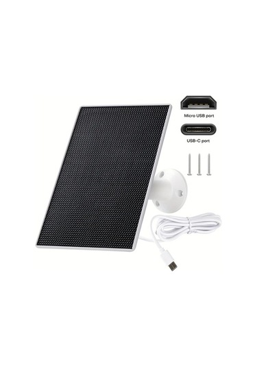 Besthome1 Dream011 3w Güneş Enerjili Şarj Cihazı, Siyah, 2 Adet