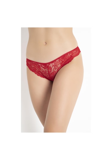 G-box 927 Kadın Dantel Brazılıan Slip Kuş Detay 001