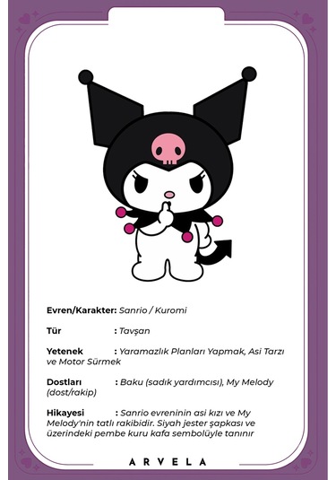 Kuromi & Hello Kitty Karakteri İkili Set - Eğitici Oyuncak - Koleksiyon