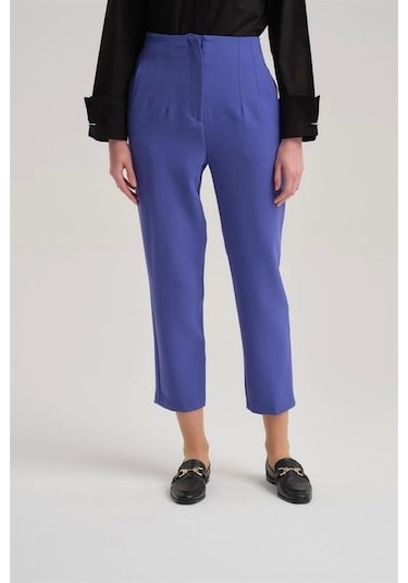 Armine Yüksek Bel Havuç Pantolon Ort2518 Morcivert Lacivert