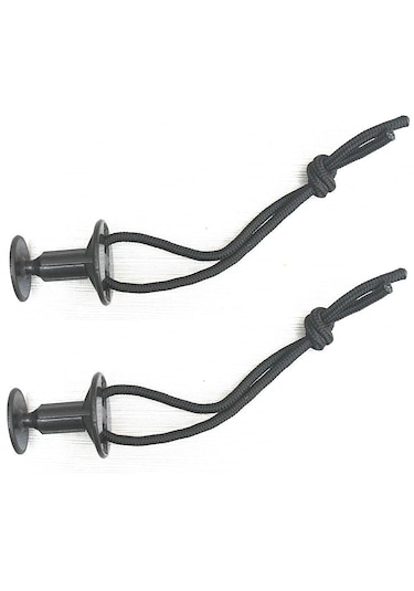 Homyl 6 Adet Siyah Plastik Bodyboard Sörf Tasma Fişler Ek W /