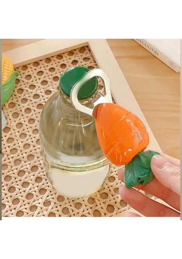 Suntek Magideal Bira Şişe Açacağı Ev Dekorasyon Kapağı Bar Havuç Çok Renkli