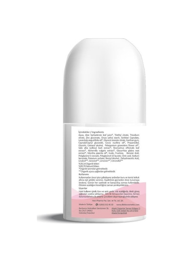 Alls Biocosmetics Prebiyotik Kadın Roll-On Deodorant 75 ML