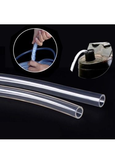 3 Metre Şeffaf Terazi Hortumu İç Çap 8 Mm Termosifon Otomobil Kapı Fitili