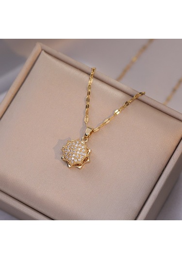 Bayan Kolye: Moda Estetiği Titanyum Çelik Kolye No.31 Çok REnkli