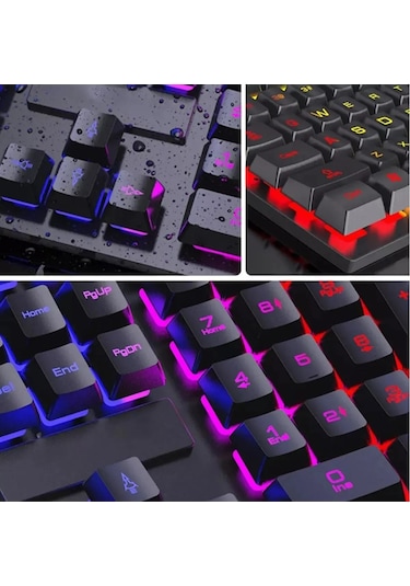 Rutter GK100 RGB LEDIşıklı Kablolu Oyuncu Q Klavye