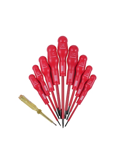 Penggong Yalıtımlı Tornavida Seti 1000v Yalıtımlı Elektrikçi Tornavida 4 Yıldızlı