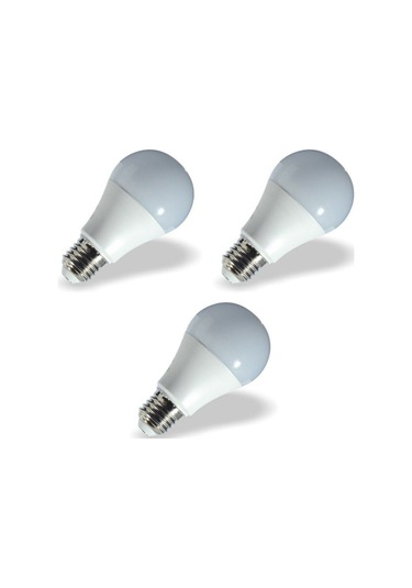 3 Adet 9,5w 3000k Günşığı Led A60 Ampul Kes170 3'lü Gün Işığı E27 Led Ampul 9,5 Watt Yok A'dan G'ye