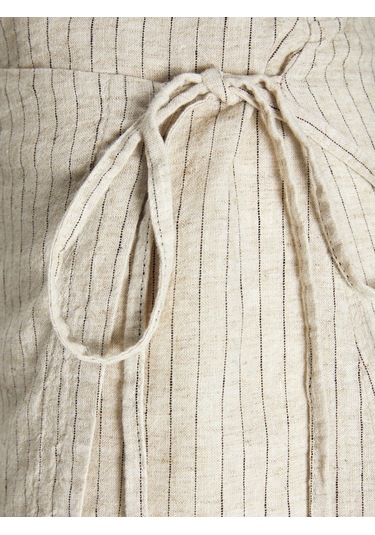 Jack & Jones Kadın Keten Karışımlı Etek - Siri - 12273061 Feather Gray Gri