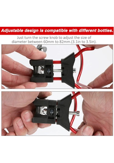 Reedark Alüminyum + Plastik Bisiklet Su Flası Tutucusu, Ayarlanabilir 60-82mm , Dağ Bisikleti/road Bike Uyumlu, Hafif Ve Dayanıklı, Siyah