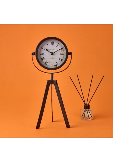 Kpm Tripod Masa Saati - Siyah - 19x42 Cm