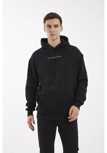 Cold Train Siyah Hoodıe Sweatshırt Siyah