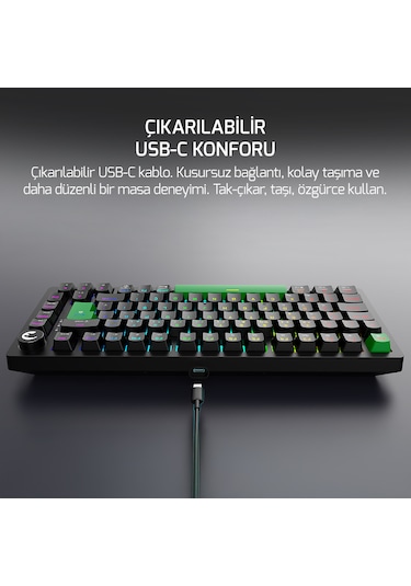 Gamepower Tirus He80 8k Rgb Manyetik Switch Kablolu Gaming Klavye