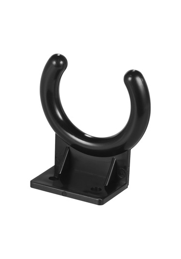 Reedark Kablosuz Mikrofon Duvara Monte Askısı - Siyah Plastik, 34mm İç Çap, 4mm Vidalı