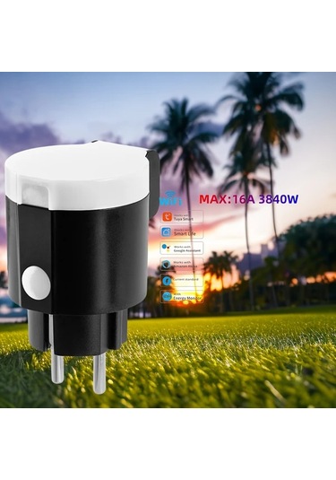 Motion003 1 Bilgisayar Simatoper Açık Hava Akıllı Wifi Priz Ip44 Tuya Alexa Google Ses Kont