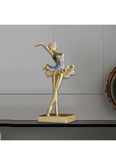 Suntek Dans Eden Kız Figürü El Sanatları Süslemesi 13cmx12cmx26cm