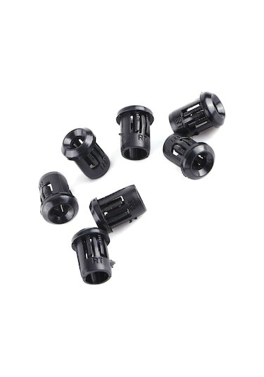 Xindoker 50 Adet Siyah Nilon Led Tutucu, 3mm Iç Çaplı, Taşlığa Kolay Montaj, Dayanıklı Malzeme