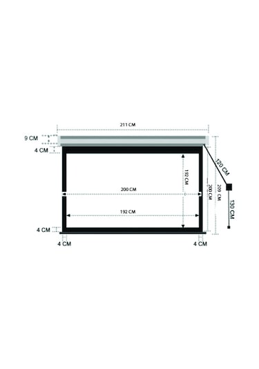 Codegen Ex-20 200X200 Cm Motorlu Elektrikli Uzaktan Kumandalı Pro