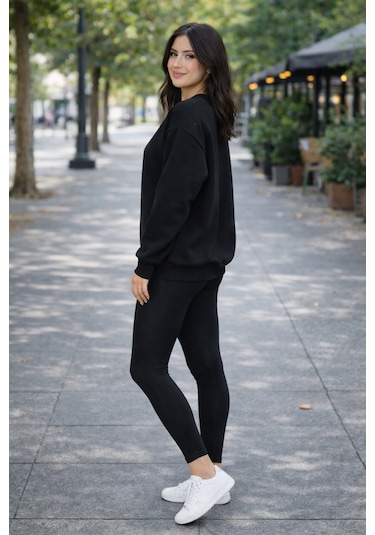 Buyolog Kadın Oversize Premium 3 İplik Şardonlu Sweatshirt Çok Renkli