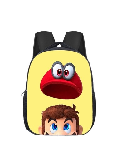 Shinee Çanta Süper Marie Mario Çocuk Okul Çantası Çocuk Okul Çantası Karikatür Anime Sırt Çantası Anaokulu Öğrencilerinin Okul Çantası 13w58r Sarı