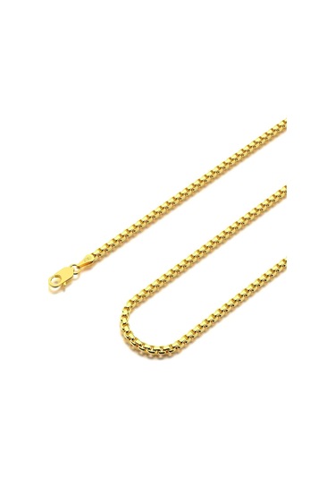 Sefa Gold 14 Ayar Altın Klasik Küp Zincir Kolye 2 Mm
