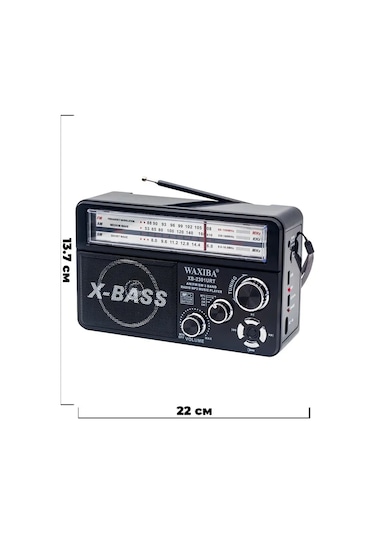 Nostaljik Radyo Waxıba Nostaljik Radyo Bluetooth Fm Usb Xb-2301rt