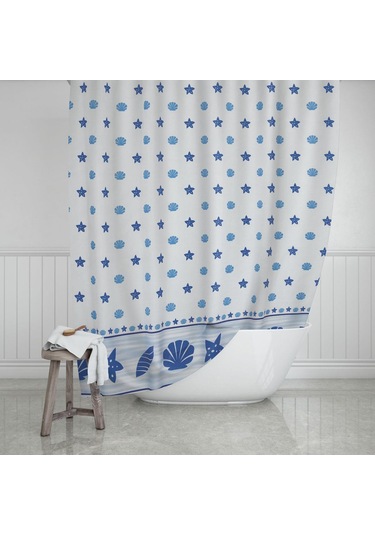 Zethome Evdy Banyo Duş Perdesi 4910 Tek Kanat 1X110x200 Çok Renkli