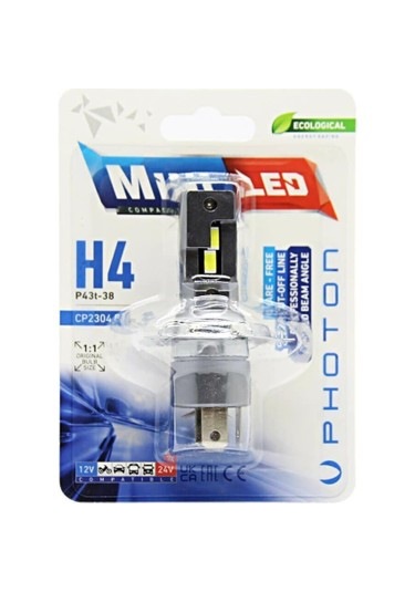 Mını H4 12-24v Compact Led Tekli Blıster Takım