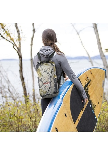 Novahub Su Geçirmez 20l Sırt Çantası - Kamp, Deniz Ve Doğa Sporları İçin Yeşil Renk Taş - Yeşil