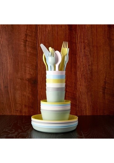 Çocuk Kaşık Seti Meridyendukkan Pastel Tonlar 4lü Kaşık Seti