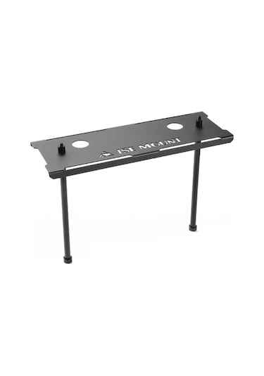 Novahub Ise Mount Kamp Masa Rafı Küçük Boyutlu Lamba Standı Çok Fonksiyonlu Masaüstü Depolama Rafı Mutfak Eşyası Askısı Dış Mekan Kampı Piknik Sırt Çantası Bbq İçin Raf Siyah Siyah