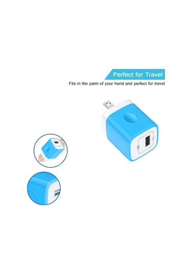 Willowhaven 5 Adet Siyah 5w Usb Duvar Şarj Cihazı Hızlı Şarj Çoklu Port Ev Ofis Siyah