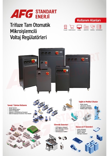 75 Kva Trifaze Tam Otomatik Mikroişlemcili Voltaj Regülatörü