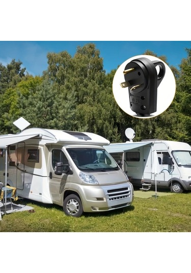 Xuweiwei Ed-304p Heavy-duty Rv Erkek Fiş Nema Tt-30p 125v Abs Malzeme Basınç Dayanıklı Kol Trailer Karavan