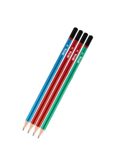 Rotring Mercanlı Kurşun Kalem 4 Lü Paket 1 Adet Siyah