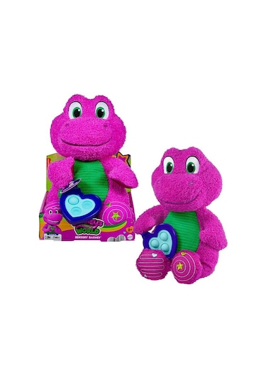 Fisher Price Barneys World Sensory Barney Peluş Oyuncak Hyg89 Mor - Yeşil