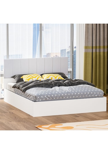 Garaj Home Doğa Çift Kişilik 160x200 Karyola - Beyaz Diğer