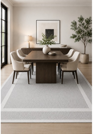 Modern Sisal 8001 Gri Krem Leke Tutmayan Kaymaz Taban Salon Mutfak Koridor Balkon Halısı