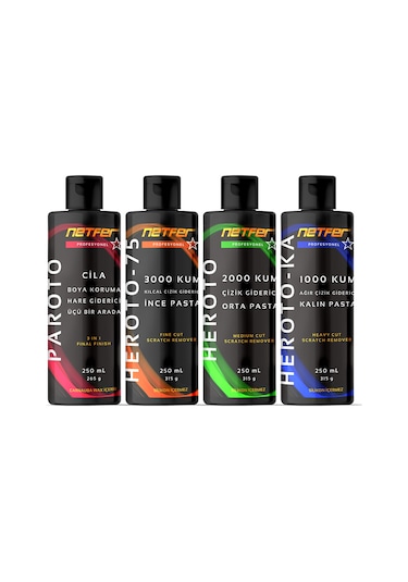 Netfer 4'lü Pasta Cila Set 4 x 250 ML