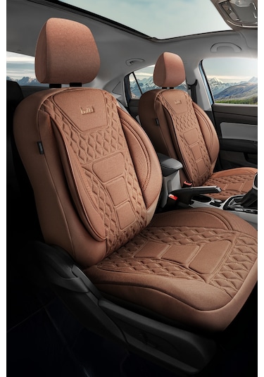 Taba - Taba Buttı Speedy Serisi Premium Oto Koltuk Kılıfı Ortopedik Destekli, Ön Arka Tam Set, Aırbag Uyumlu