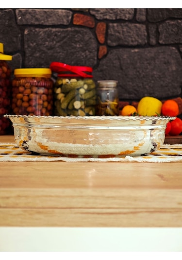 Modabakir Bakır Kalaylı Derin Fırın Tepsisi 30 Cm Model:2233rt Gümüş