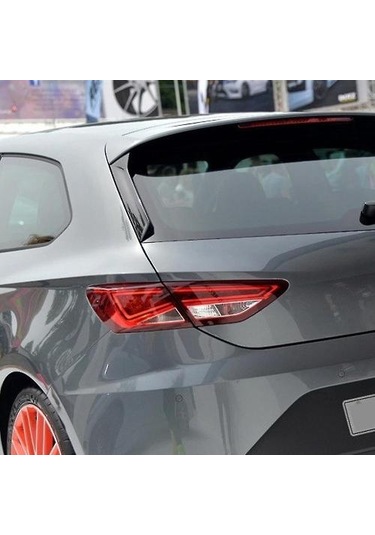 Seat Leon 5f Fr Mk3 Arka Karbon Fiber İçin Araba Pencere Trim Dudak Spoiler