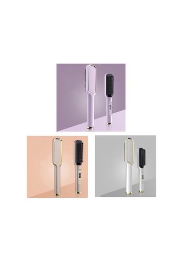 Sones Zf-888 60w Çift Amaçlı Atel Elektrikli Bukle Tarak Düz Saç Ve Kıvırcık Saçlar İçin Ab Fişi Beyaz