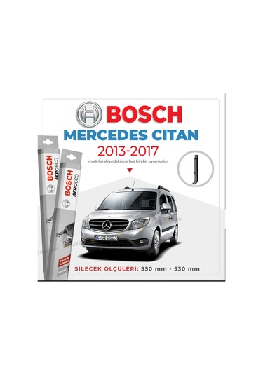 Mercedes Citan Muz Silecek Takımı 2013-2017 Bosch Aeroeco