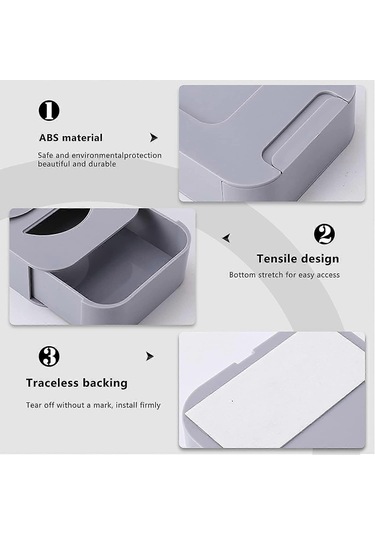 Ganzhoushop 4'lü Paket Masa Altı Çekmece Düzenleyici, Ofis Ve Masa İçin Kendinden Yapışkanlı Kalemlik Çekmecesi