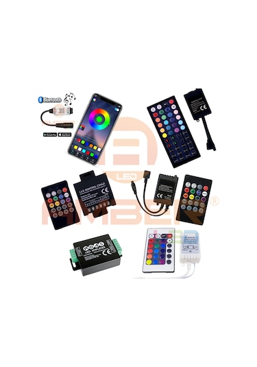 Rgb Şerit Led Tak Çalıştır Set 1-2-3-4-5-6-7-8-9-10 Metre