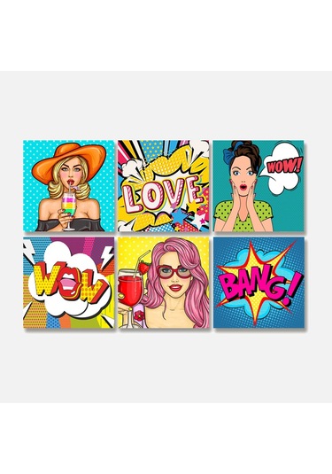 Tink Karma Popart Desenli Pvc Karo Diğer