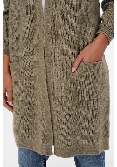 Only Kadın Uzun Örme Hırka 64615179815 Kahverengi