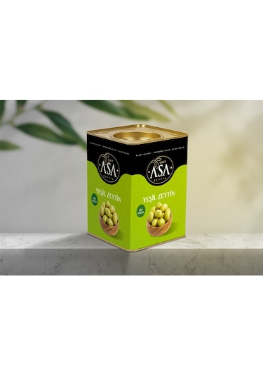 Asa Teneke Köy Kırma Yeşil Zeytin 10 KG