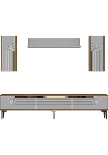 Tvr1803dbg - Meyra Tvr180 Ünitesi Takım Safirmeşe-beyaz-gold 180cm Safirmeşe-beyaz-gold